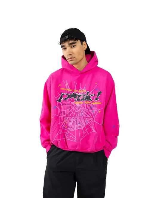 Sp5der PNK Hoodie in Pink