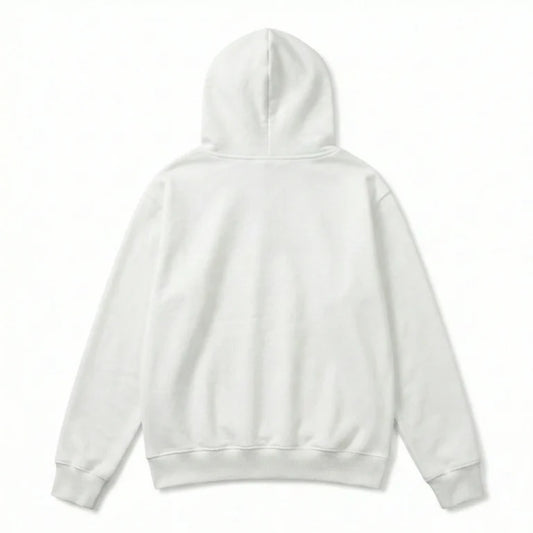 Sp5der OG Rhinestone Logo Hoodie White