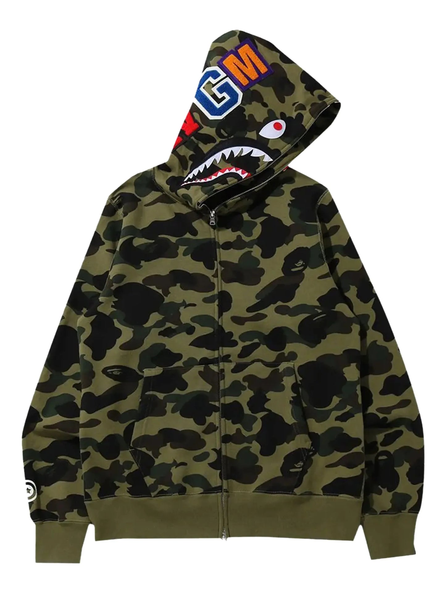 A BATHING APE® camouflage-print hoodie