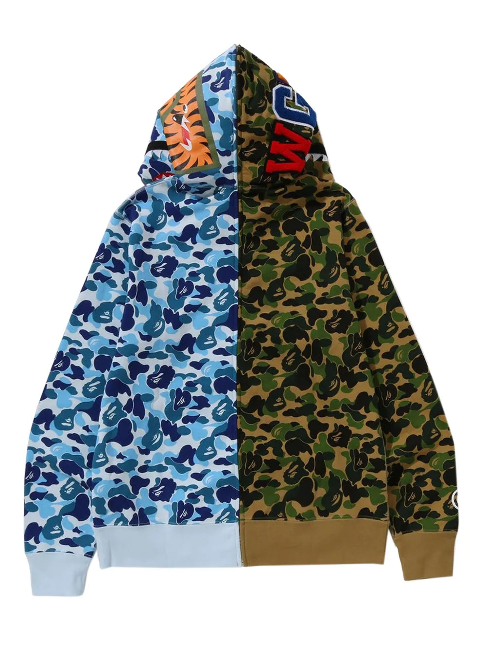 A BATHING APE® Abc Camo Separate Shark full-zip hoodie