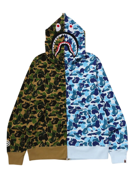 A BATHING APE® Abc Camo Separate Shark full-zip hoodie